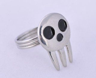 Soul Eater Death Shinigami Skull Ring Alloy cosplay hot sell sliver colour Toys & Games