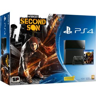 PS4 New Sony PlayStation 4 500GB Console with InFamous Second Son      Games Consoles