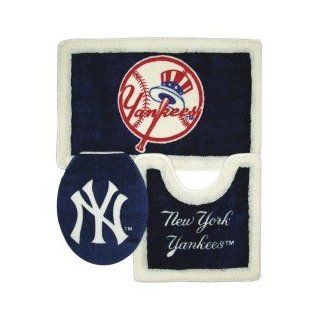 New York Yankees Bathroom Rug Set  Sports Fan Bath Accessories  Sports & Outdoors