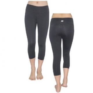 Marika Womens Skinny Pants Leggings / Yoga Capri Pants Small Dark Grey Clothing