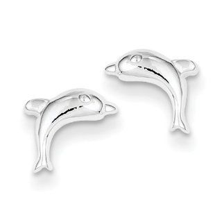 Sterling Silver Dolphin Earring, Best Quality Free Gift Box Satisfaction Guaranteed Jewelry
