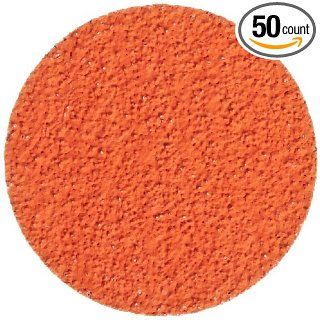 3M Roloc Durable Edge Disc 977F TR, YN Weight Polyester Cloth, Ceramic Grain, 2" Diameter, 50 Grit (Pack of 50) Quick Change Discs