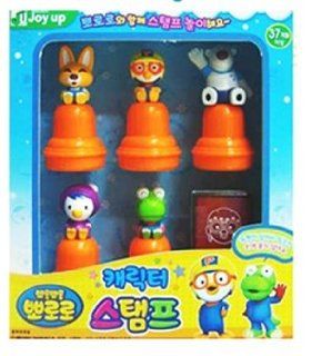 KOREAN TOY_ Mimi World _ Pororo character stamps (5 stamps)[001KR] Toys & Games