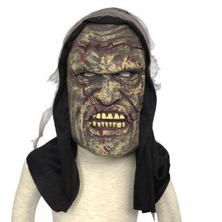 Moldy Zombie Face /Horror Rubber Mask with Veil Trick Toy Costume for Halloween Masquerade Party (6510 1) Toys & Games