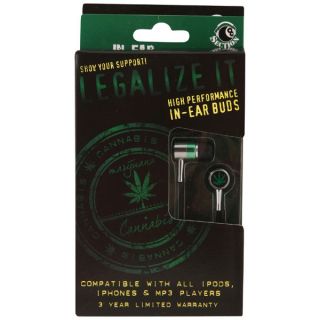 Section 8 Legalize It Earphones in Tribute Packaging      Electronics