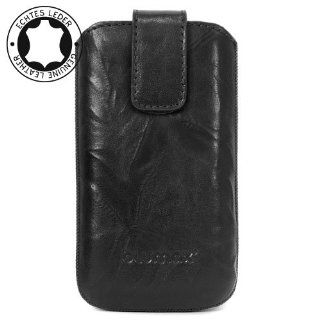 Original Blumax  Wished Black Leather Case for Samsung Galaxy S2 I9103 Z , SGS2 , with Retract Function , Mobile Pocket , Case , Shell , Sleeve , Slide , Display Protector , Secure >>> Summertrend 2011 <<< 