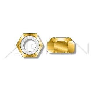(1500pcs) Metric DIN 985 M3X.5 Nylon Insert Lock Nut Steel Yellow Zinc Plated Ships Free in USA Hardware Locknuts