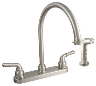 LDR 950 33124SS Exquisite Kitchen Faucet, Dual Handle, With Spray, Stainless Steel   Touch On Kitchen Sink Faucets  