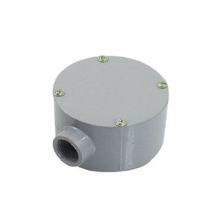 G1/2" Dia. One Hole Connecting Metal Round Water Proof Junction Box   Electrical Boxes  