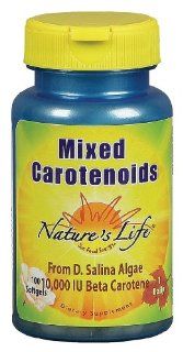 Nature's Life Mixed Carotenoids, From D. Salina Algae, 10,000 IU , 100 Softgels Health & Personal Care