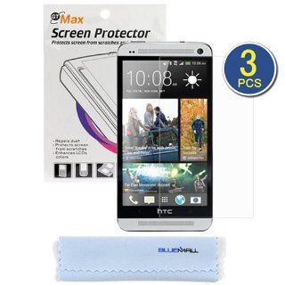 BIRUGEAR 3 Pack Crystal Clear Screen Protector Film for HTC One Mini (AT&T, T Mobile) with Microfiber Cleaning Cloth Cell Phones & Accessories