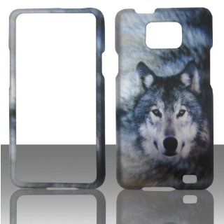 2D Snow Wolf Samsung Galaxy S II / 2 S959G Straight Talk Case Cover Phone Snap on Cover Case Protector Faceplates Cell Phones & Accessories