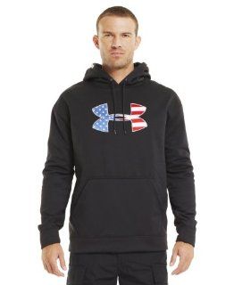Under Armour Men's Big Flag Logo Tackle Twill Fleece Hoodie Sports & Outdoors