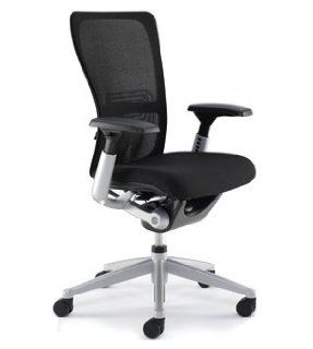 Zody Chair by Haworth   Highly Adjustable, 4 D Arms   Black Seat and Back w/ Lumbar   Black Base  Home Office Computer Desks 