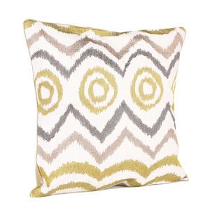 Malini Tribal Embroidered On Faux Linen Cushion      Homeware