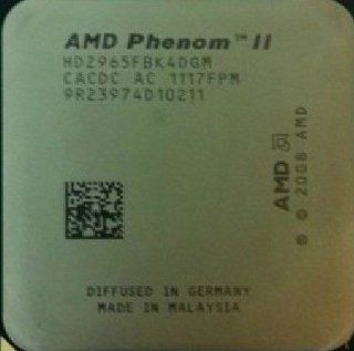 AMD Phenom II X4 965 3.4 GHz Quad Core (HDZ965FBK4DGM) Processor w / Grease Computers & Accessories