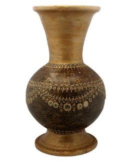 Indian Home Dcor Hand Glazed Decorative Terracotta Vase  Patio, Lawn & Garden