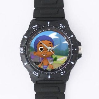 Custom Bubble Guppies Watches Black Plastic High Quality Watch WXW 999 Watches