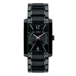 Mens ESQ Movado Synthesis Black Ion Plated Stainless Steel Watch with