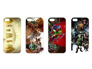 Wholesales 4pcs the Legend of Zelda Mask Games Fashion Hard Back Cover Skin Case for Iphone 5 i5tl4002 Cell Phones & Accessories