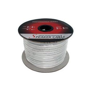 50ft White In Wall Speaker Wire Cable CM Rated 14AWG 2 Wire Round