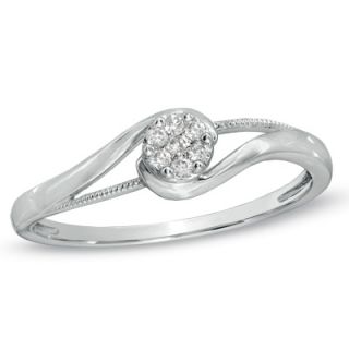 Cherished Promise Collection™ Diamond Accent Cluster Promise Ring in
