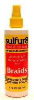 Sulfur 8 Dandruff Treatment For Braids 8 oz. Spray (Case of 6) Health & Personal Care