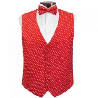 Valentine's Hearts Tuxedo Vest and Bow Tie Size XXLarge at  Mens Clothing store