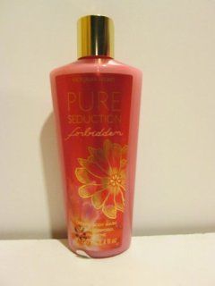 Victoria's Secret Pure Seduction Forbidden 8.4 Oz Creamy Body Wash   Midnight Amber and Berry Blossom  Bath And Shower Gels  Beauty