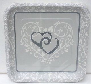 Wedding Bliss Paper Party Plates ~ 24 Count Health & Personal Care