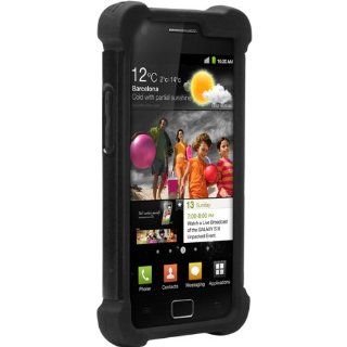 Ballistic SA0737 M005 Case for Samsung Hercules aka Galaxy S2 (SGH T989)   1 Pack   Retail Packaging   Black Silicone/Black TPU/Black PC Cell Phones & Accessories