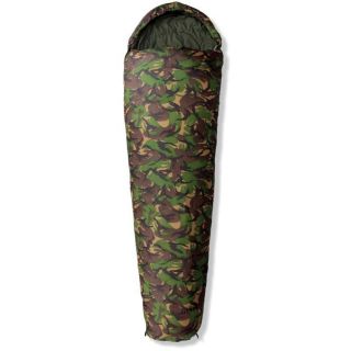 Gelert Tryfan Classic Camouflage 300dDL Sleeping Bag   Zip Left      Garden