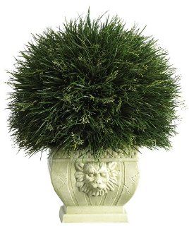 Shop Nearly Natural 6539 Potted Grass with White Vase, Green at the  Home Dcor Store