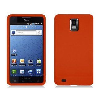 SAMSUNG INFUSE i997   ORANGE SOFT SILICONE SKIN CASE Cell Phones & Accessories