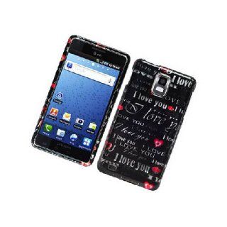 Samsung Infuse 4G i997 SGH I997 Black Love Letter Glossy Cover Case Cell Phones & Accessories