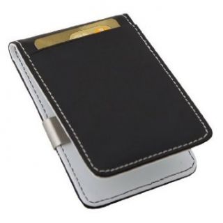 MW1006 Black Leather Money Clip Credit Card Holder Cheapest Gift By Y&G at  Mens Clothing store Money Clip And Credit Card Holder