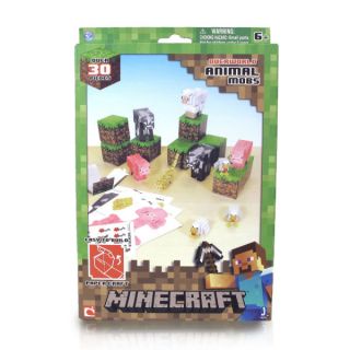 Minecraft Papercraft Over 30 Piece Set   Animal Pack      Toys
