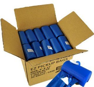 1000 Dog Poop Bags Blue with Patented Free Dispenser  Pet Waste Bags 