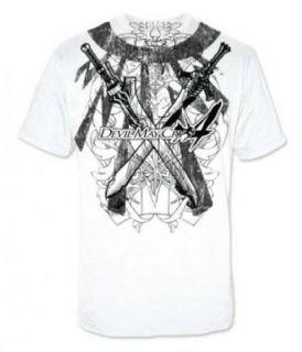 Devil May Cry 4 Swords White T Shirt, Adult X Large Clothing