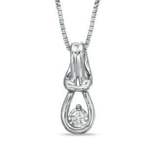 10 CT. Everlon™ Diamond Pendant in Sterling Silver   Zales
