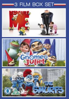 Gnomeo and Juliet / The Smurfs / Despicable Me       DVD