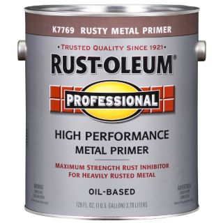 Rust Oleum 1 Gallon Exterior Flat Primer/Flat Oil Base Paint and Primer in One