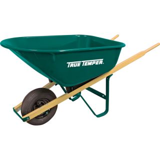 True Temper 6 cu ft Steel Wheelbarrow
