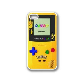iPhone 4 Case   Hard Capsule Case iPhone 4/4s White Case Pokemon Gameboy Cell Phones & Accessories