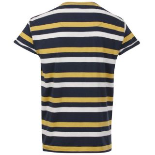 Jack & Jones Mens Robit Stripe T Shirt   Dress Blue      Clothing