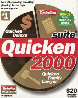 Quicken Suite 2000 (includes Quicken Deluxe 2000, Quicken Family Lawyer 2000, Quicken TurboTax Deluxe Software
