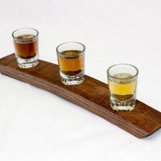 Whiskey, Bourbon or Scotch Flight (Dark Walnut) Kitchen & Dining