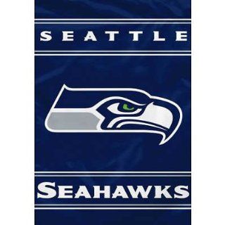NFL Seattle Seahawks 2 Sided House Banner Flag Wall Scroll   Sports Fan Wall Banners