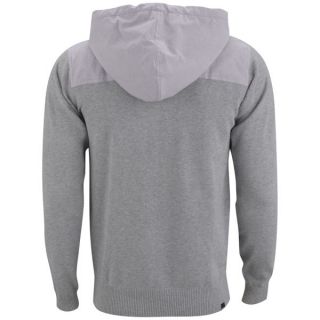 Bench Mens Gibbonsdown Hooded Knit   Grey Marl      Mens Clothing