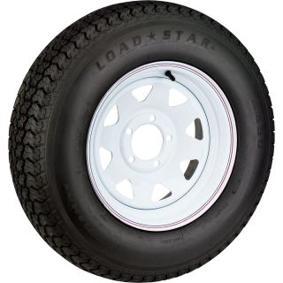 5-Hole High Speed Spoked Rim Design Trailer Tire Assembly — ST205/75D-14  14in. High Speed Trailer Tires   Wheels